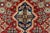 Kashan Rug 9'8'' X 13'10'' Red Wool Vintage Traditional Hand-Knotted Carpet For Sale - Image 10 of 15