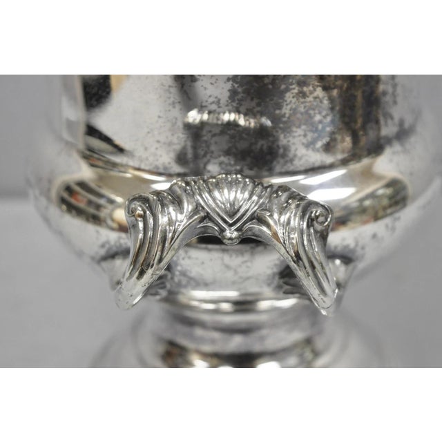 Vintage Victorian Silver Plated Trophy Cup Urn Champagne Chiller Bar Ice Bucket For Sale - Image 13 of 16