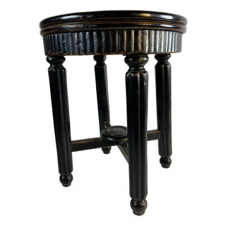 Early 20th Century Shanghai Art Deco Round Stool For Sale