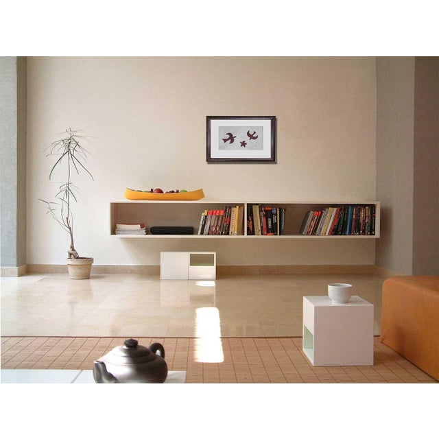 Georges Braque Limited Edition Lithograph. Titled: Birds of Flight. Plate Size: 32.6 x18cm. Signed in the matrix (G. B)....