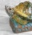 Turquoise Vintage 1970s Stoneware Drip Glazed Turtle Garden Sculpture For Sale - Image 8 of 11