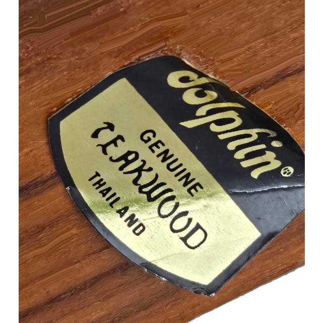 Vintage Teak Wood Wall Mounting Wine Glass Rack For Sale - Image 10 of 10