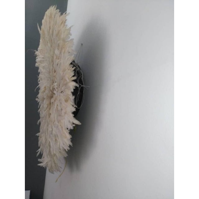 Wood Authentic Juju Hat in White For Sale - Image 7 of 8