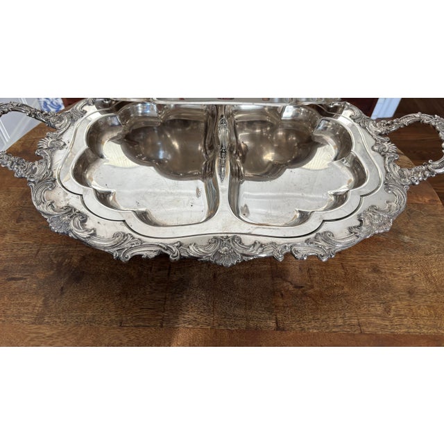 Extra Large Enormous Late 19th Century Theodore B Starr New York Silver on Copper Serving Dish For Sale - Image 6 of 12