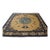 1890s Antique Mongolian Chinese Camel Dragon Medallion Square Hand Knotted Rug For Sale