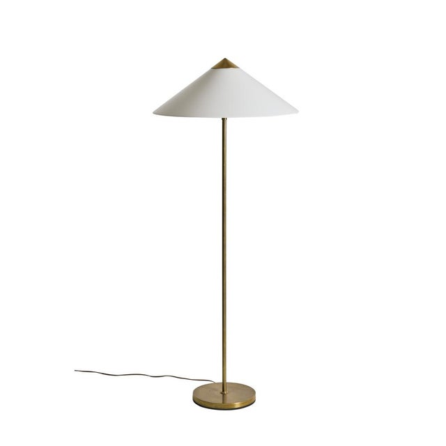 1950s Mid-Century Modern Swedish Brass Floor Lamp, 1950s For Sale - Image 5 of 5