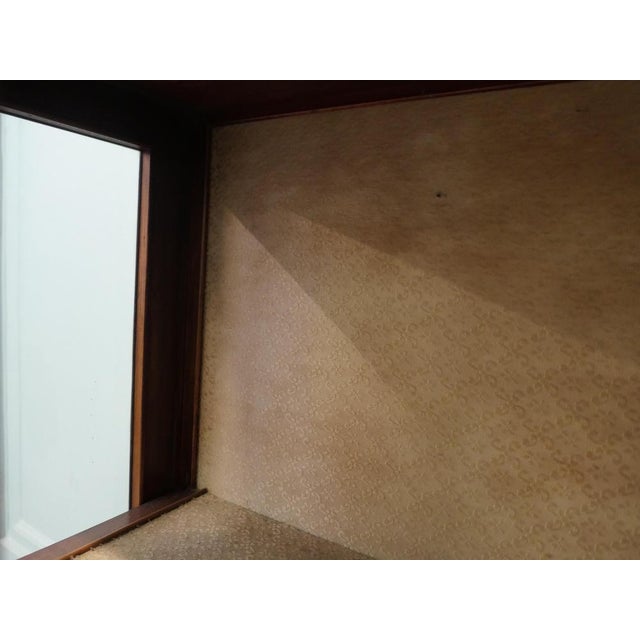 Tall Edwardian Bow Front Glazed Display Cabinet For Sale - Image 6 of 8