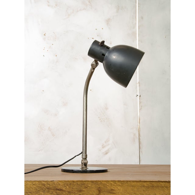 1950s Bauhaus Model 98 Black Desk Lamp by H. Th. J. A. Busquet for Hala Zeist, Netherlands, 1950s For Sale - Image 5 of 11