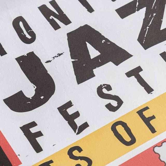 Paper 1990s "The Greats of Jazz" Montreux Jazz Festival Poster For Sale - Image 7 of 8