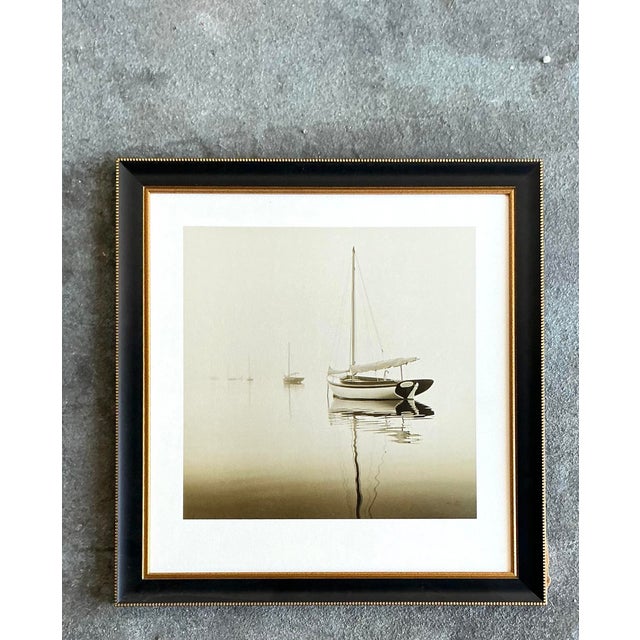 Contemporary Vintage Boho Limited Edition Michael Kahn Sailboat Photo For Sale - Image 3 of 6