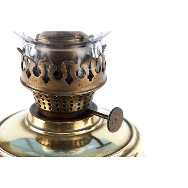 Antique Brass Oil Lamp, 1900s For Sale - Image 4 of 7