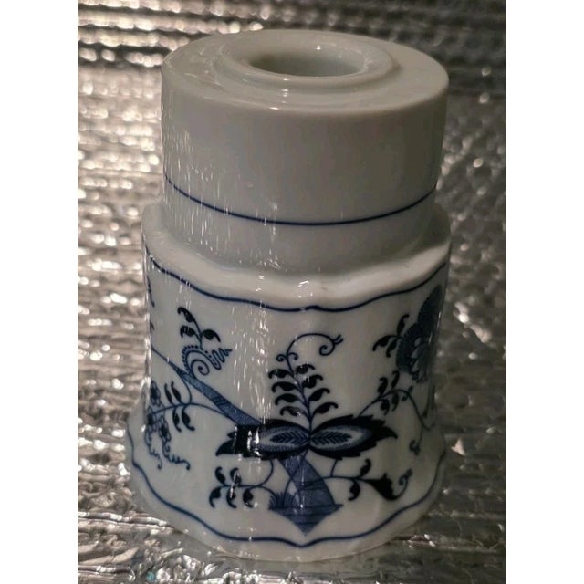 Bring timeless European charm to your home with this beautiful vintage Blue Danube candle holder lamp featuring the...