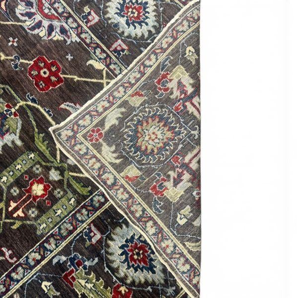 Islamic Handmade Afghan Rug | Allover Floral Design | 10x12 For Sale - Image 3 of 5