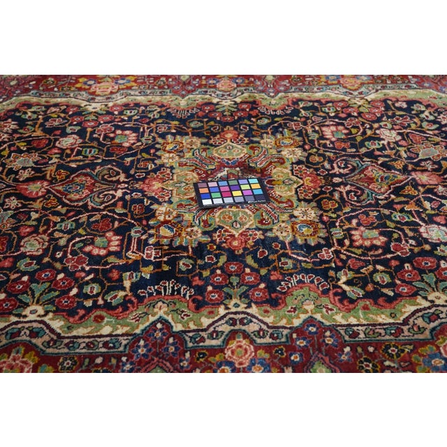 Vintage Sarouk (One of Pair) Rug 4'4'' X 6'10'' For Sale In New York - Image 6 of 12