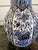 Vintage Large Delft Trumpet Vase Blue and White Floral Boch Royal Sphinx Urn For Sale - Image 10 of 18
