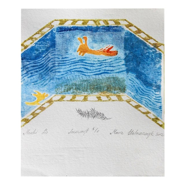 Maria Stelmaszczyk, Sea Fox, Woodcut on Paper, 2012 For Sale