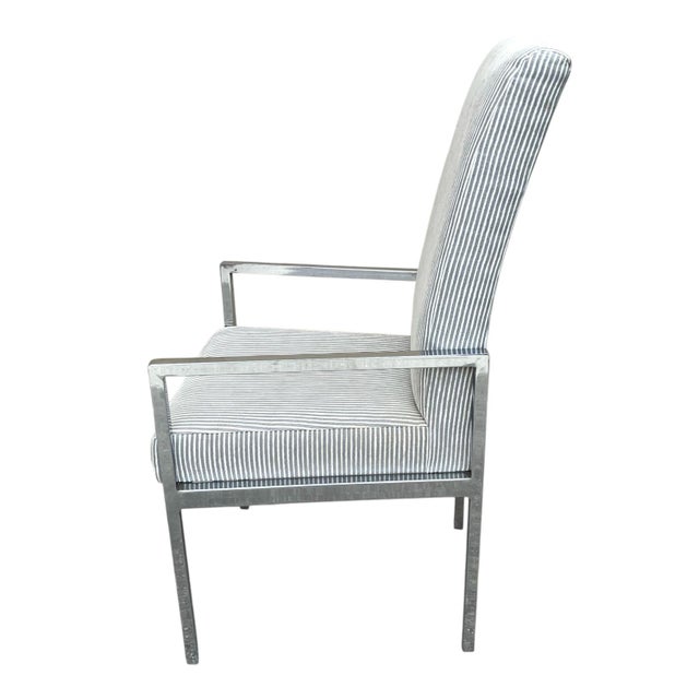 Pair of Mid Century Milo Baughman Style Tall Armchairs For Sale In Tampa - Image 6 of 18
