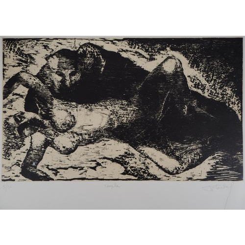 Francis Mockel, Couple, Etching For Sale