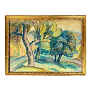 Early 20th Century Pastel Landscape by Bernard Gussow (1881-1957) For Sale