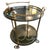 Round Brass and Smoked Glass Serving Trolley, 1970s For Sale - Image 12 of 12