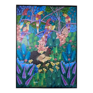 Stunning Original Haitian Folk Art Masterpiece by Philippe Dodard