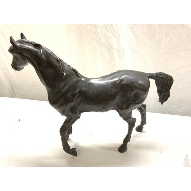 Antique Ex Du Pont Bronze Horse Sculpture For Sale - Image 4 of 7