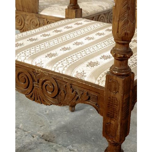 Brown 19th Century Double Corner Chair For Sale - Image 8 of 14