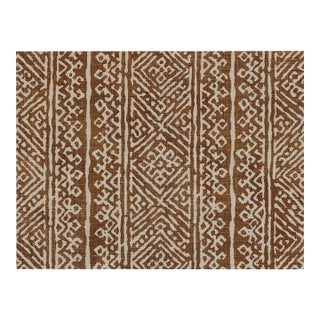 Namay Samay From John Rosseli Cinnamon Bodo Linen Fabric - 2 1/3 Yards For Sale