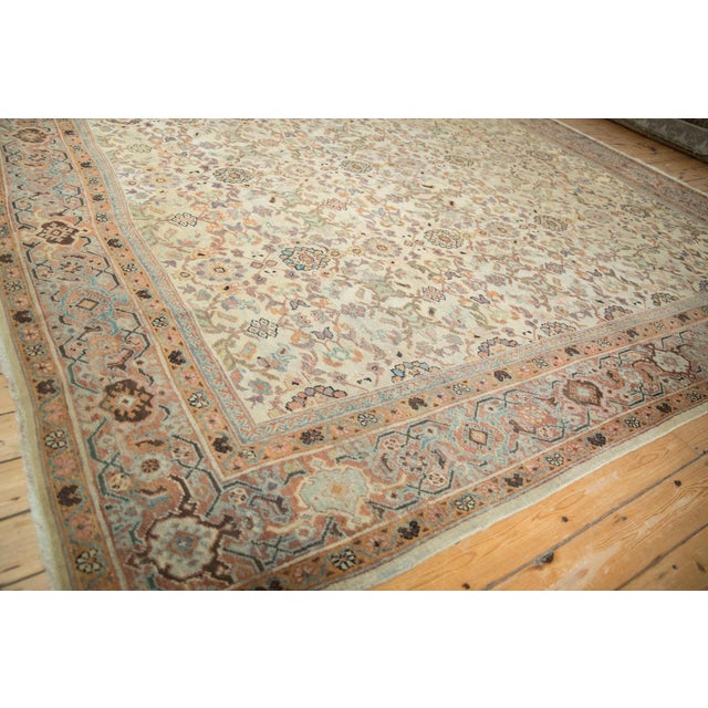 1920s Antique Mahal Carpet - 10' X 12'1" For Sale - Image 5 of 12