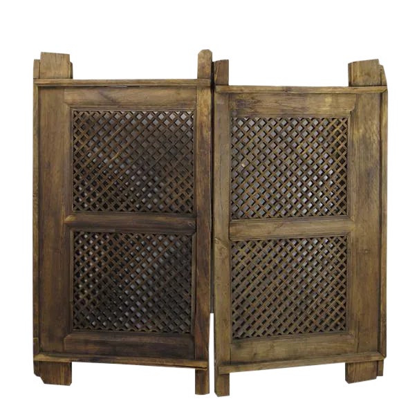 Mid-19th Century Antique Chinese Room Divider - a Pair For Sale