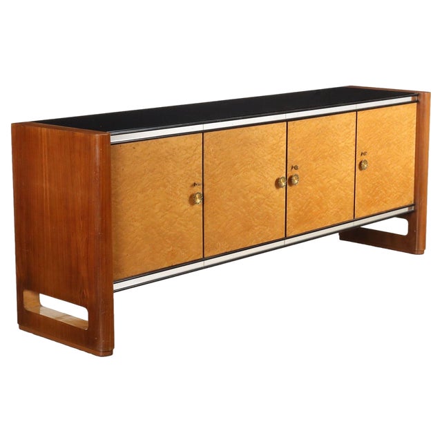 Vintage Sideboard in Walnut Veneer, 1940s For Sale