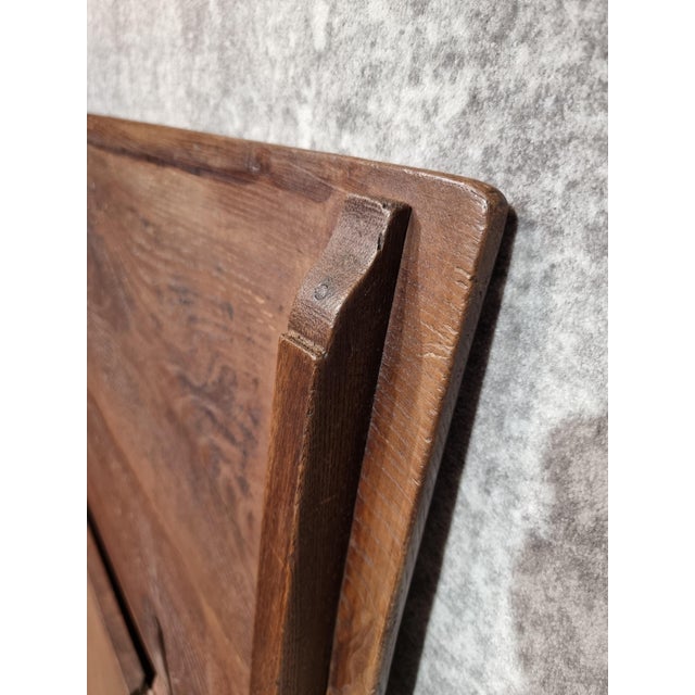 Antique French Farmers Bakery Cabinet in Oak For Sale - Image 12 of 18