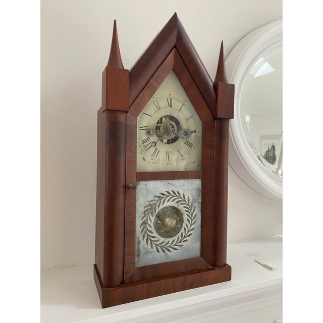 Mid 19th Century Chauncey Jerome Gothic Shelf Clock For Sale - Image 13 of 13