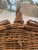 Vintage English-Style Split-Lid Willow Basket For Sale - Image 4 of 14