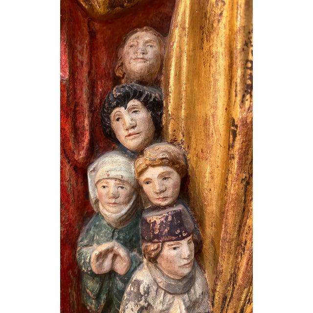 Wood Mid 19th Century Madonna of Mercy in Her Protective Cloak For Sale - Image 7 of 11