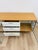 Modern MCM Wood Glass Metal Sideboard Credenza White Natural Frosted Glass For Sale - Image 9 of 13