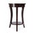2020s Holdin 18 in. W Round Wood Side Table with Lower Open Shelf, Dark Burl For Sale - Image 5 of 9