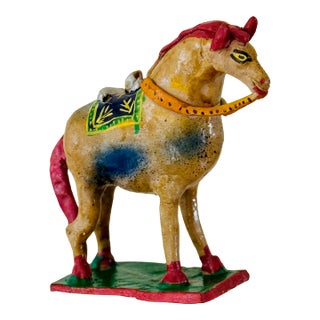 1940’s Mexican Folk Art Pottery Horse For Sale