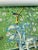 Chinoiserie Flowers in a over-painted pattern colorway printed on emerald ground, . These prints of chinoiserie birds and...