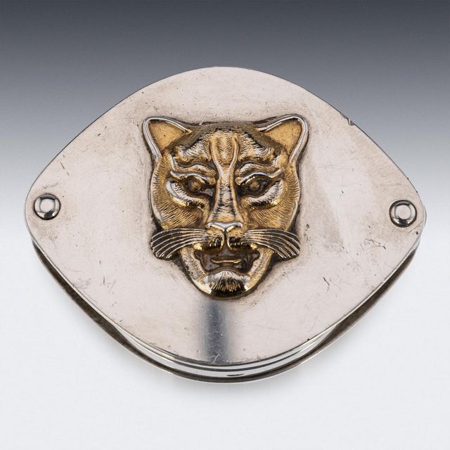 Silver Jaguar Portable Photo Frame, London, 2002 For Sale - Image 3 of 10