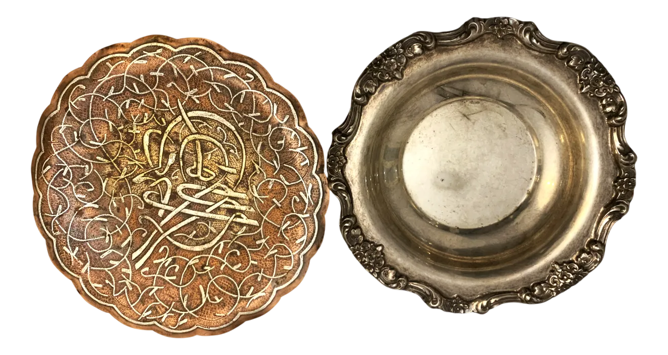 Victorian Revival Silver-Plated Copper Jowle Plate 19th Century