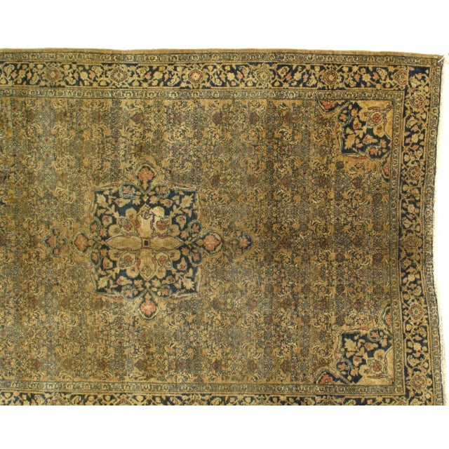 Persian Late 19th Century Antique Persian Bidjar Rug - 4′6″ × 6′7″ For Sale - Image 3 of 5