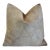 Western Southwestern Brazilian Cowhide Brown & Cream Feather/Down Pillow For Sale