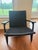 Hans Wegner 1950s Authentic Hans J. Wegner Ch25 Lounge Chairs for Carl Hansen & Son - Black Oak/Black Paper Cord For Sale - Image 4 of 8
