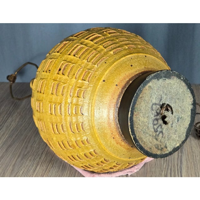1960s Bob Kinzie for Affiliated Craftsmen Stoneware Pottery Table Lamp For Sale - Image 14 of 18