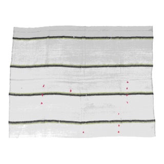 Decorative Vintage Turkish Hemp Rug - 7`1" X 9`2" For Sale