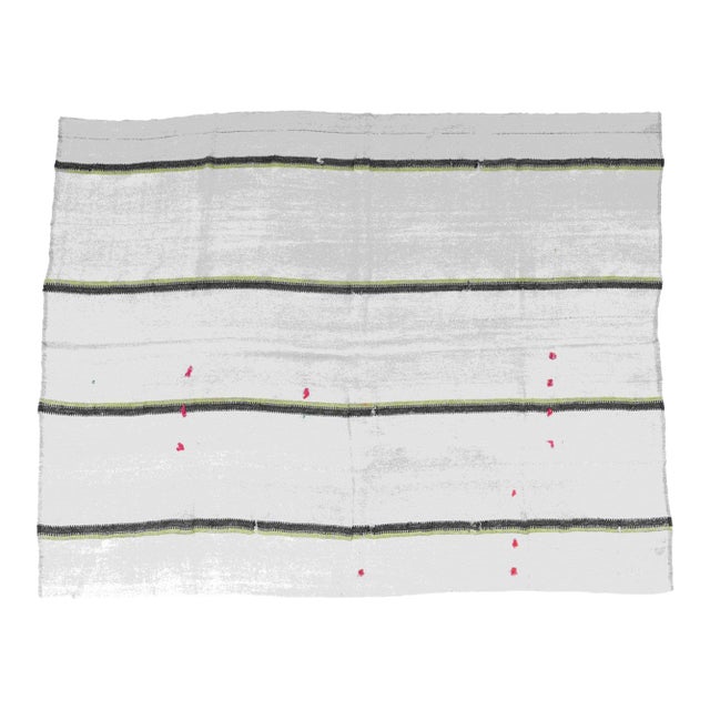 Decorative Vintage Turkish Hemp Rug - 7`1" X 9`2" For Sale