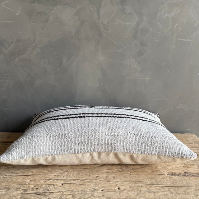 Not Yet Made - Made To Order Vintage Rug Pillow Cover With Stripes For Sale - Image 5 of 7