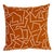 Schumacher x Hadiya Williams Tangent Print 20" Pillow in Saffron For Sale
