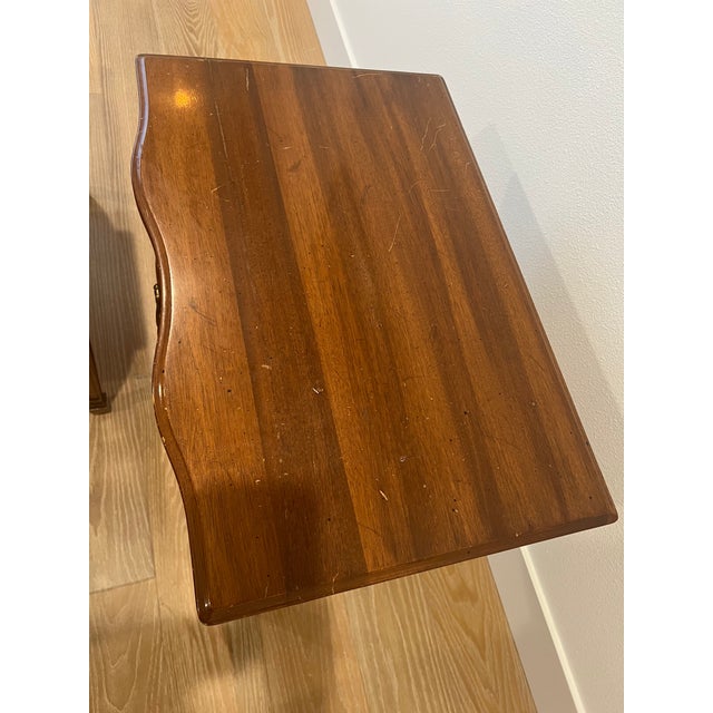 Wood Set of Matching Nightstands, 1965 Davis Cabinet Co. For Sale - Image 7 of 10